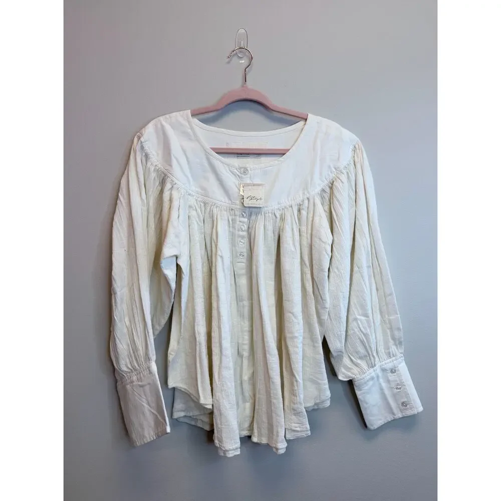 FREE PEOPLE Malibu Crinkle Top Medium NWT